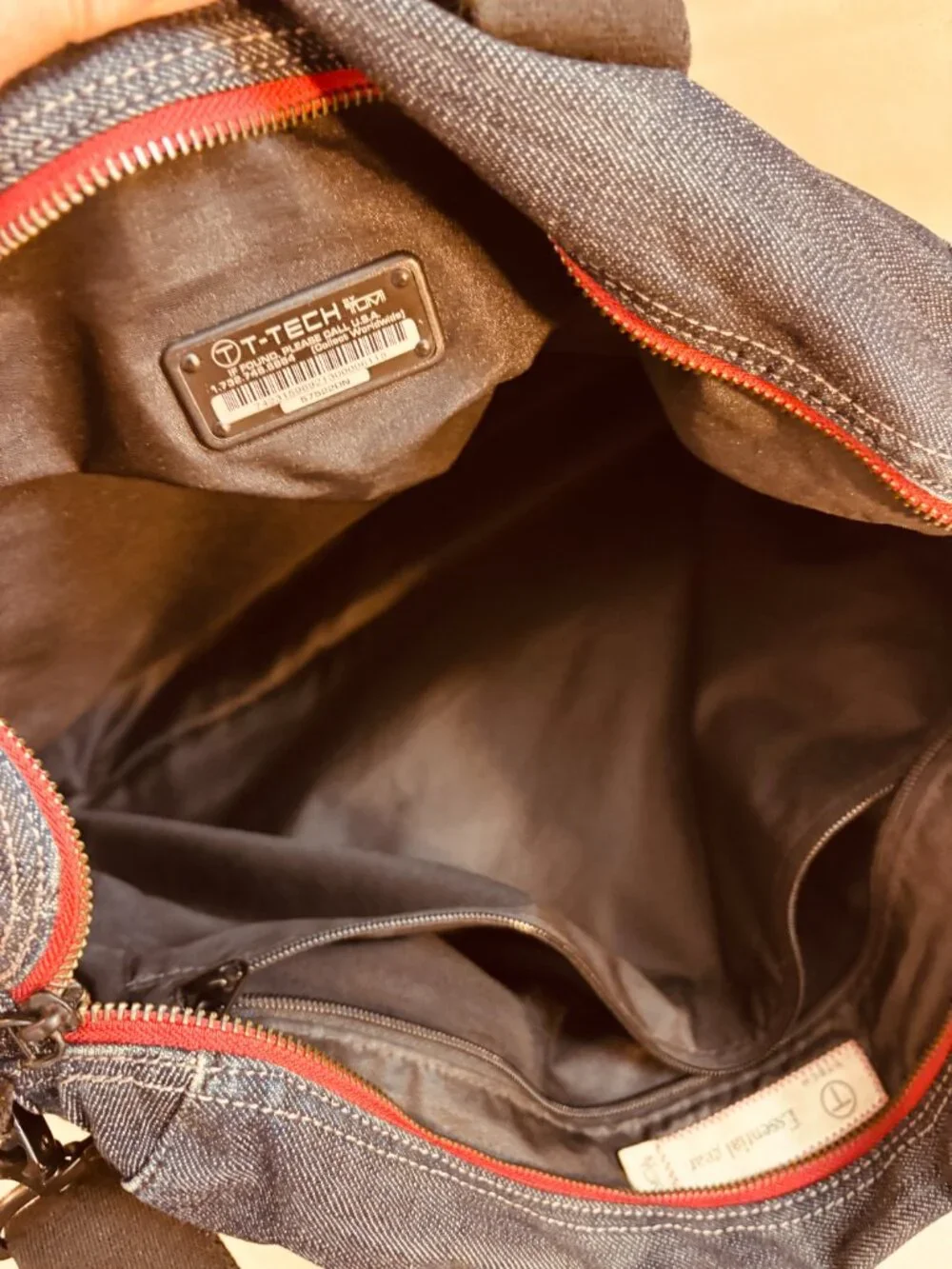 TUMI T-Tech 57522DN Essential Gear Blue Travel Messenger Duffel Shoulder Bag